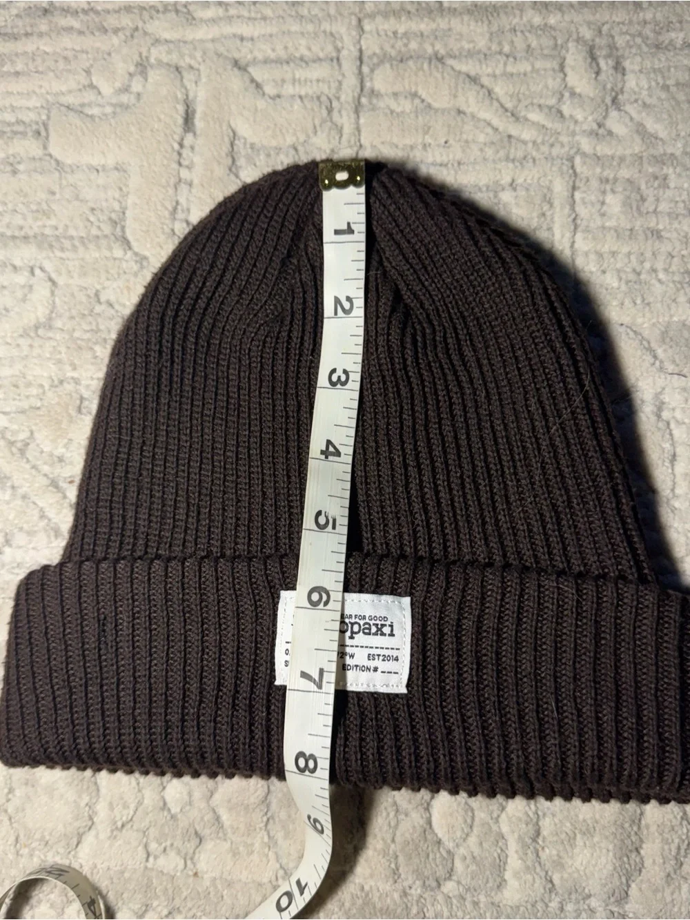 Cotopaxi brown beanie☮️